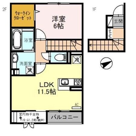 パーシミントの物件間取画像